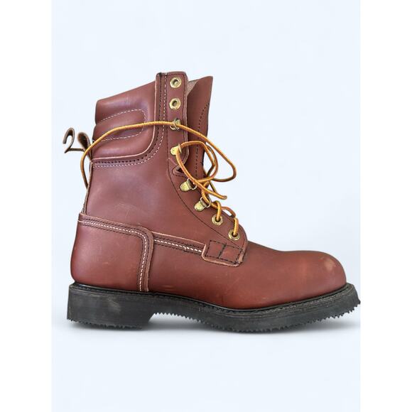 Carolina Logger Boots Mens 8 D Brown Leather Work Composite Toe Oil Resistant - Picture 3 of 13